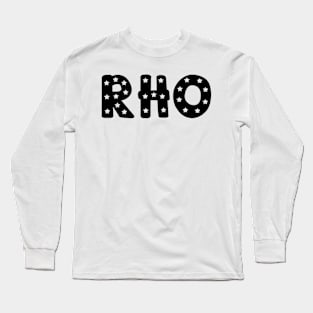 Rho Star Letters Long Sleeve T-Shirt